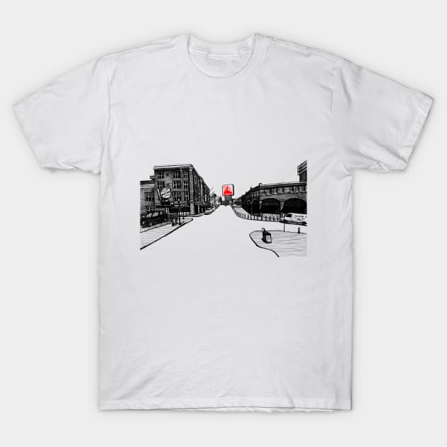 Boston Citgo Sign/ Fenway Shirt T-Shirt by illustravery